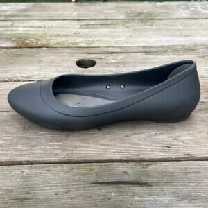 Crocs Ballet Flats 9 Gray Lina Shoes